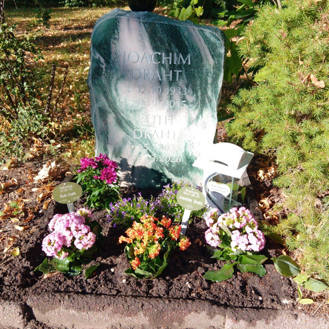 Grabstelle für einen Grabpflege-Auftrag am Dreifaltigkeits-Friedhof in Berlin